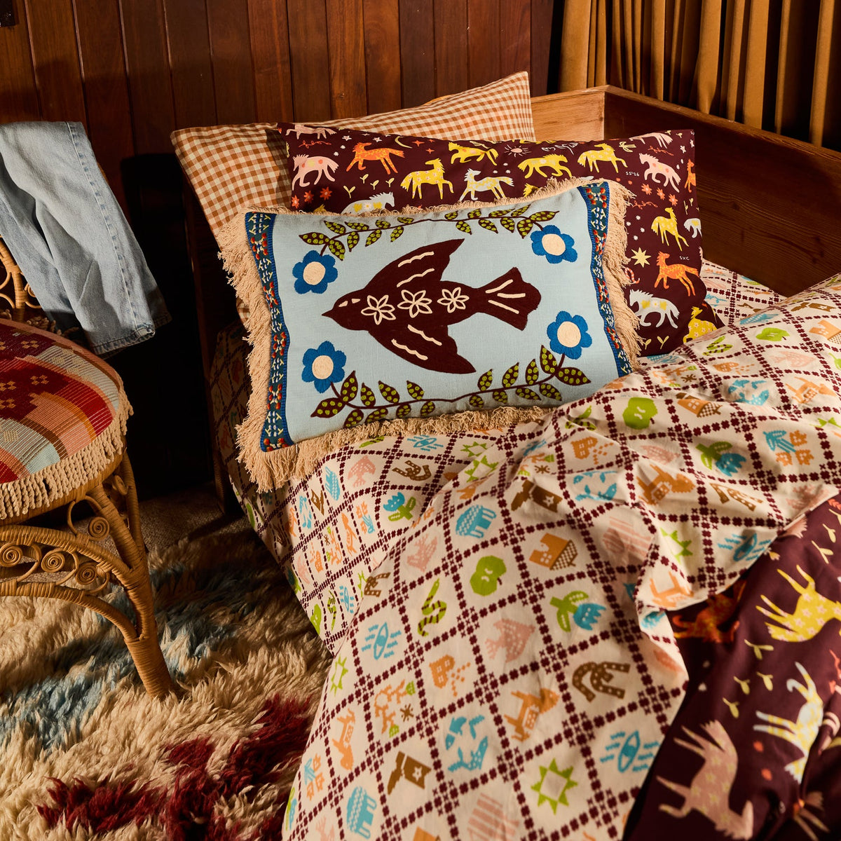 Embroidered Cushion // Arlo