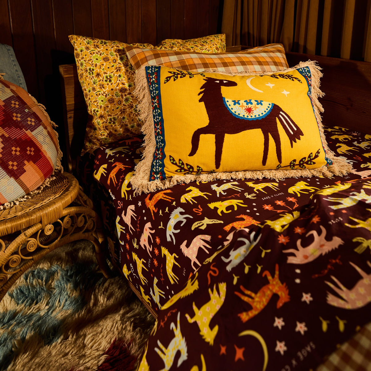 Embroidered Cushion // Arlo