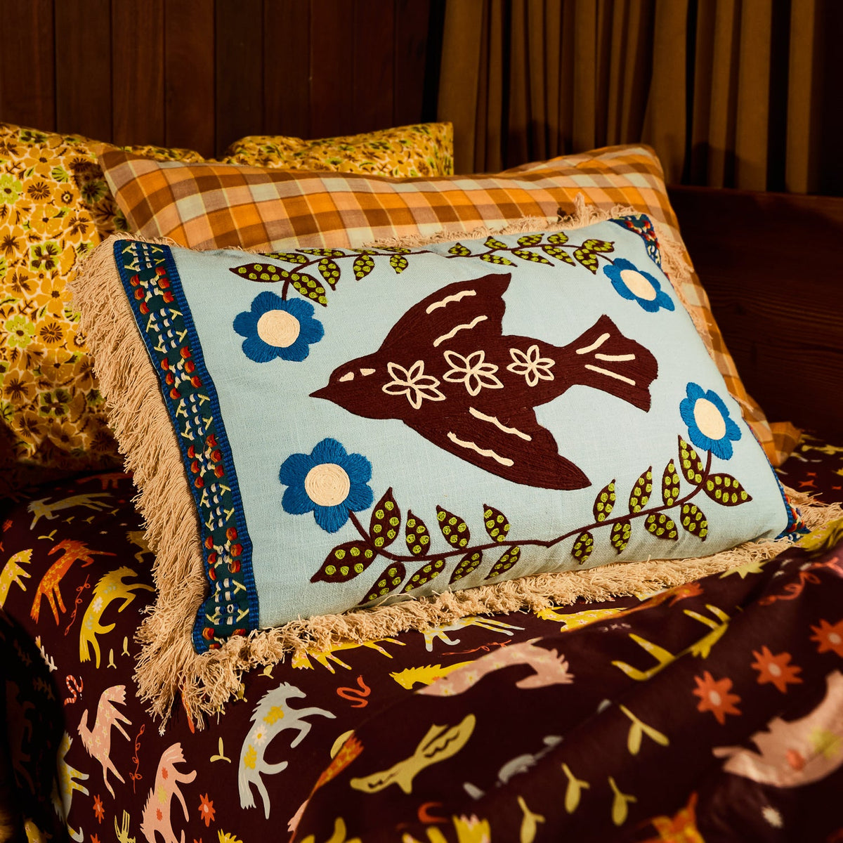 Embroidered Cushion // Arlo