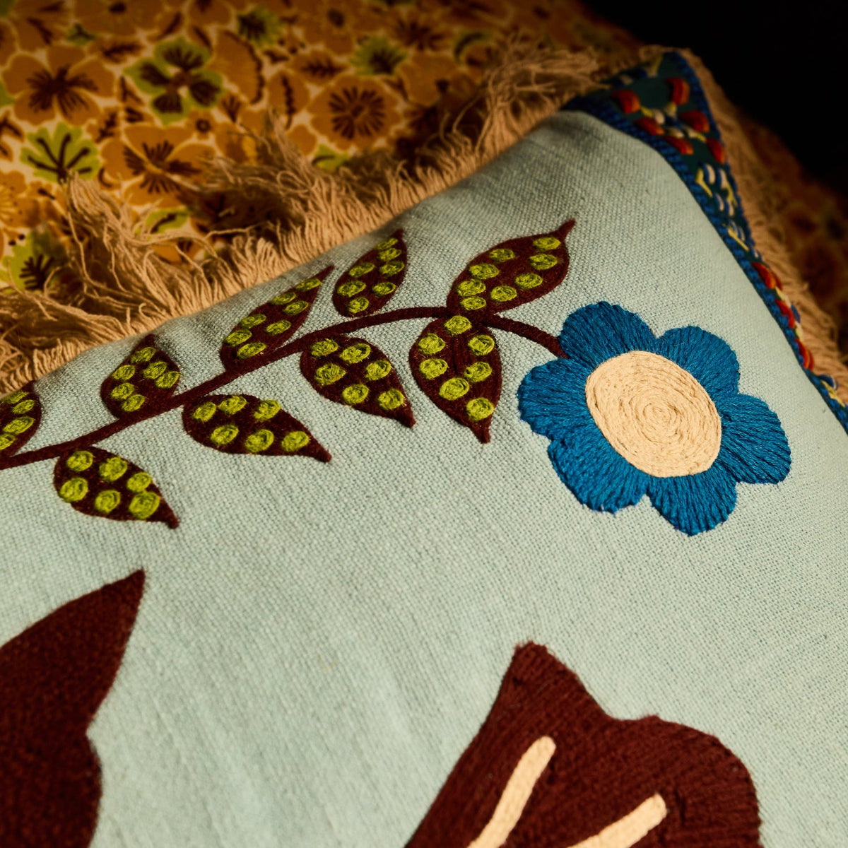Embroidered Cushion // Arlo