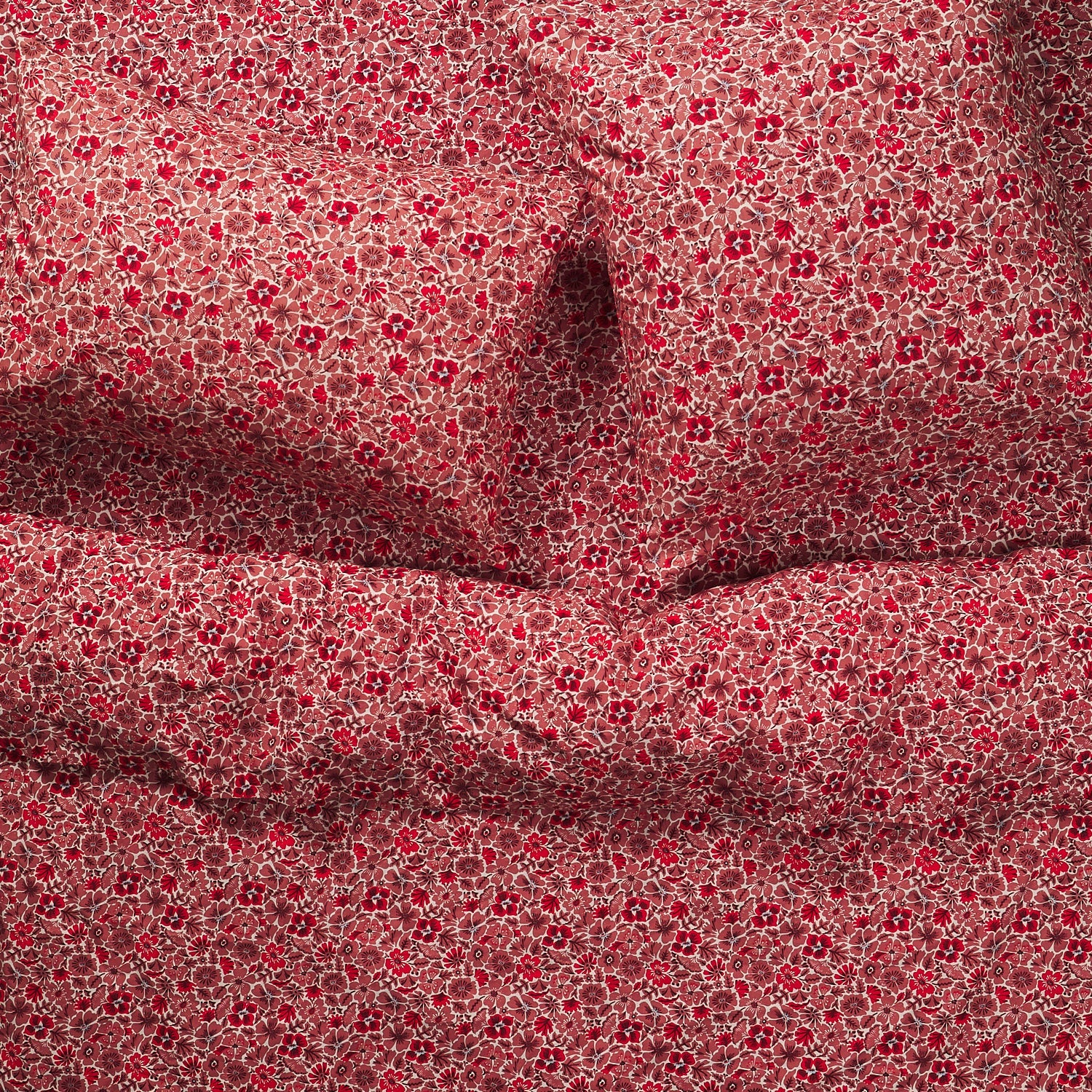 Magnolia Cotton Sheets - Poppy Fitted Sheet / Cot