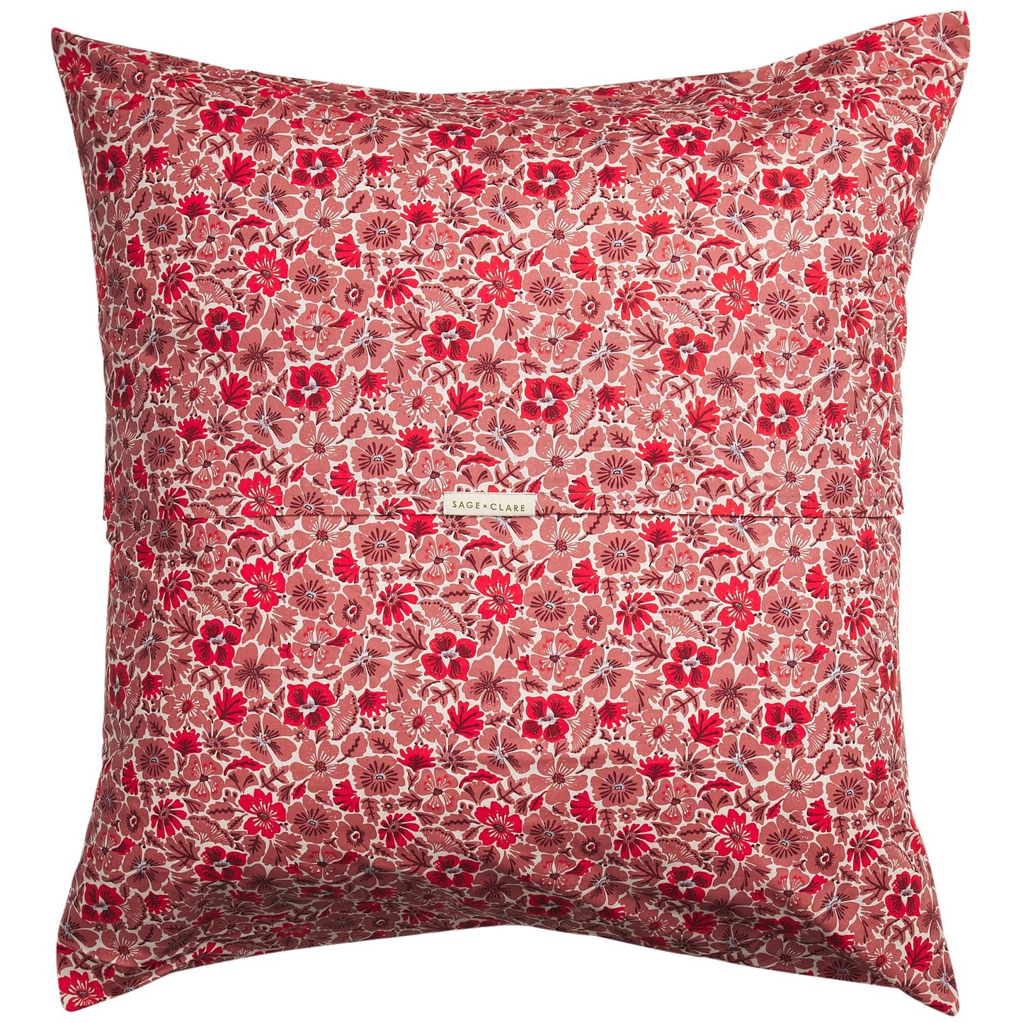 Magnolia Cotton Euro Pillowcase Set - Poppy