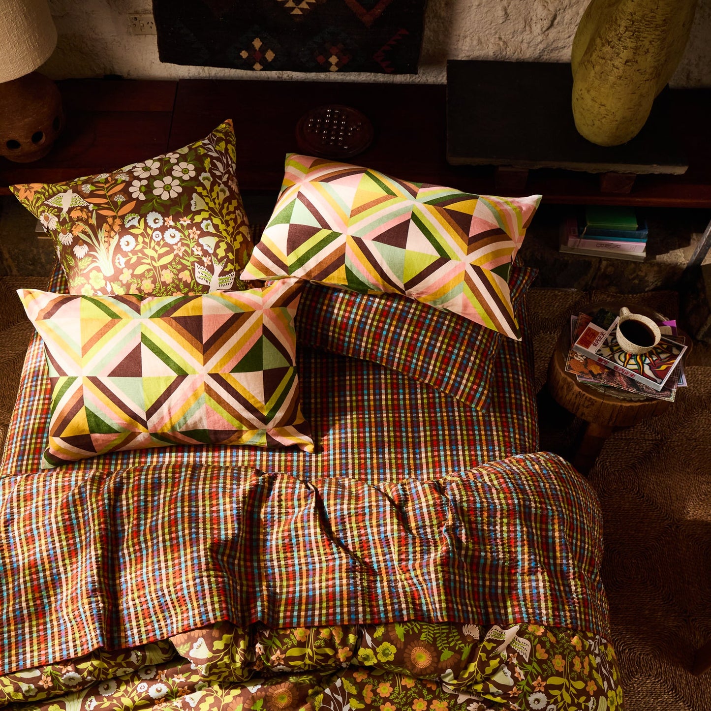 Sloane Cotton Euro Pillowcase Set - Umber