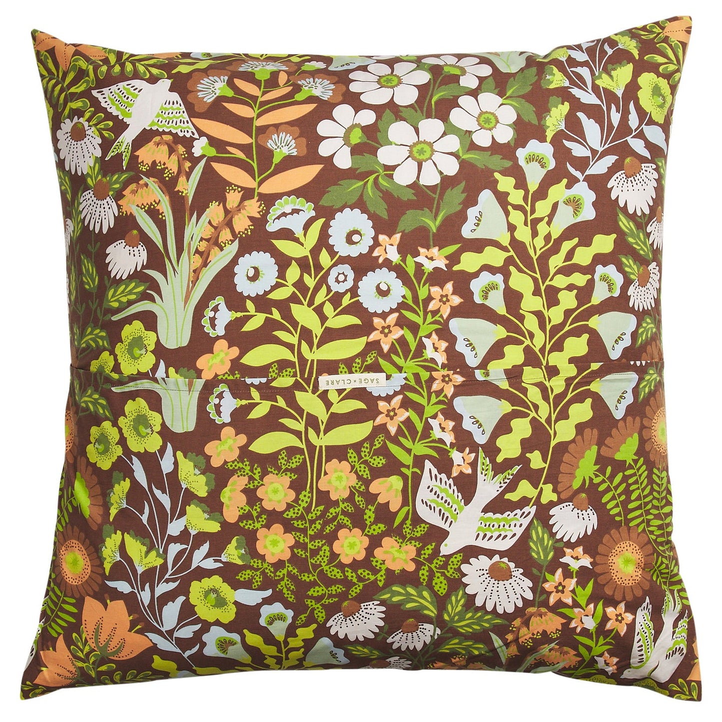 Sloane Cotton Euro Pillowcase Set - Umber