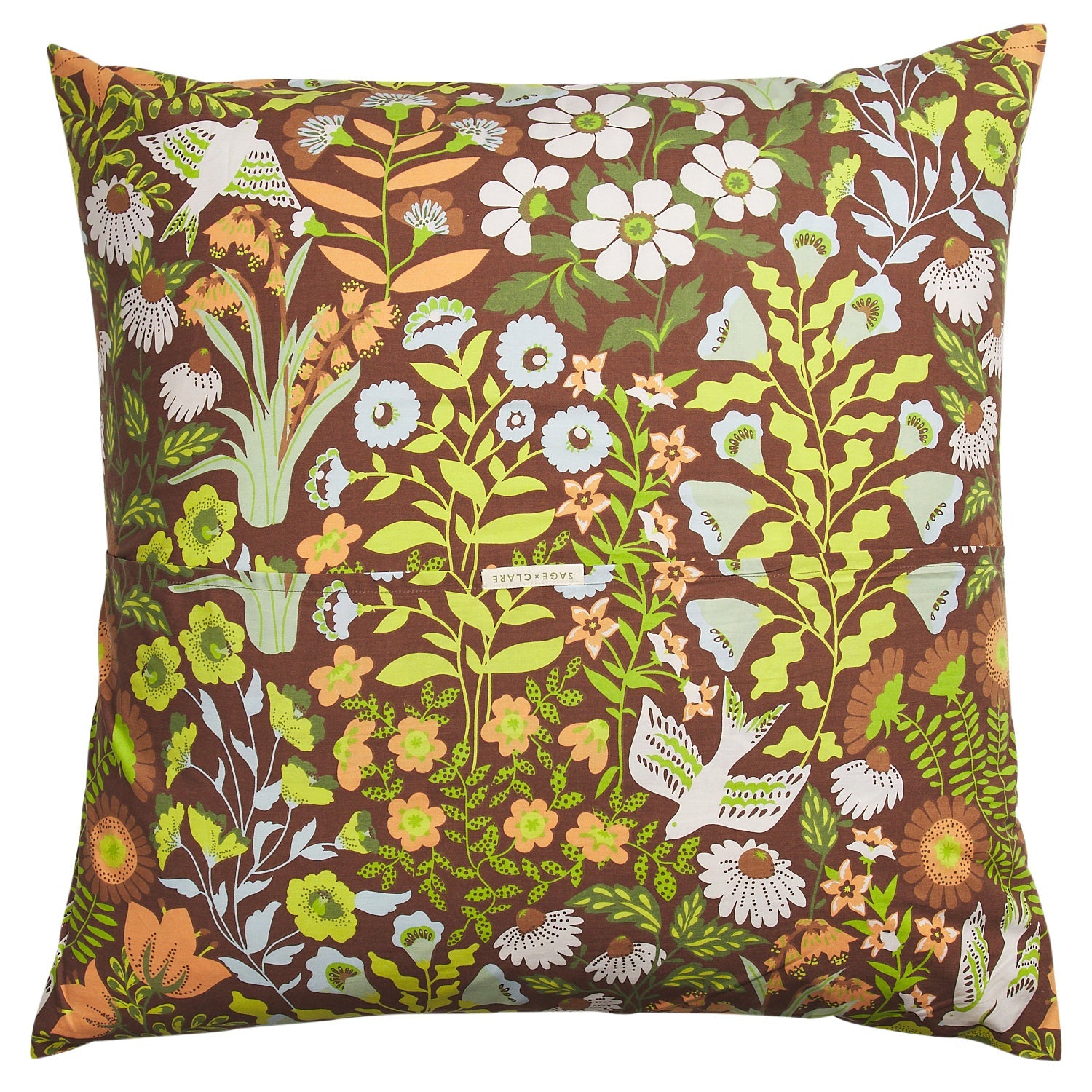 Sloane Cotton Euro Pillowcase Set - Umber