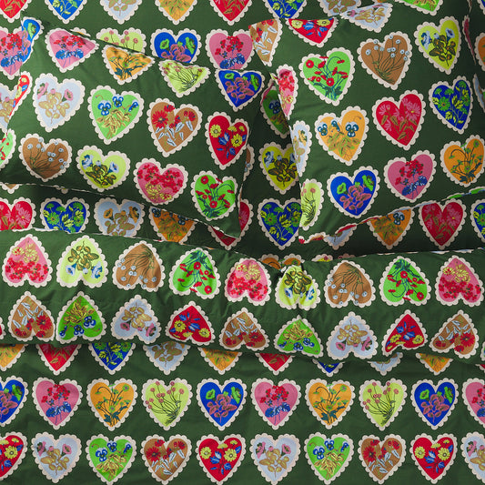 Loretta Cotton Sheets // Hunter Green