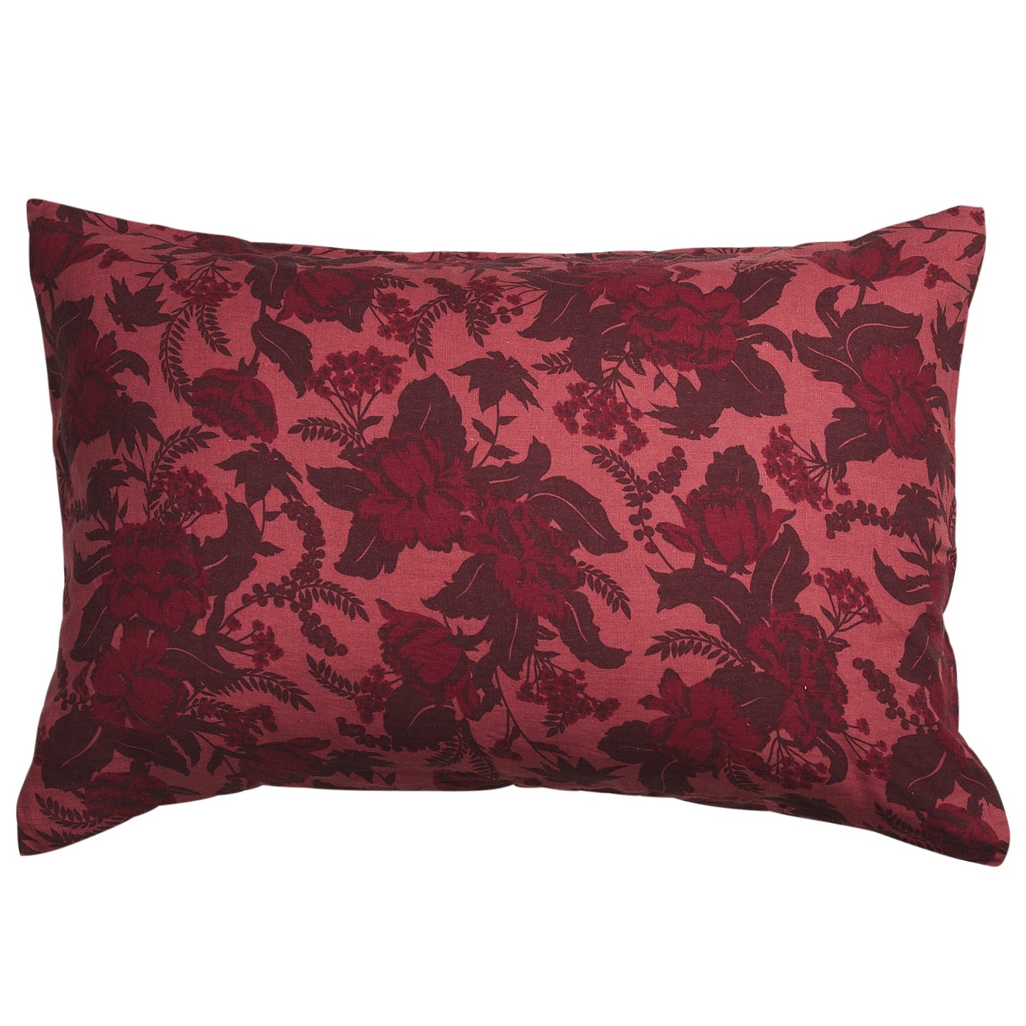 Sierra Linen Pillowcase Set - Terracotta Standard