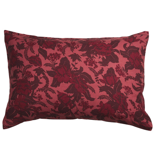 Sierra Linen Pillowcase Set - Terracotta Standard