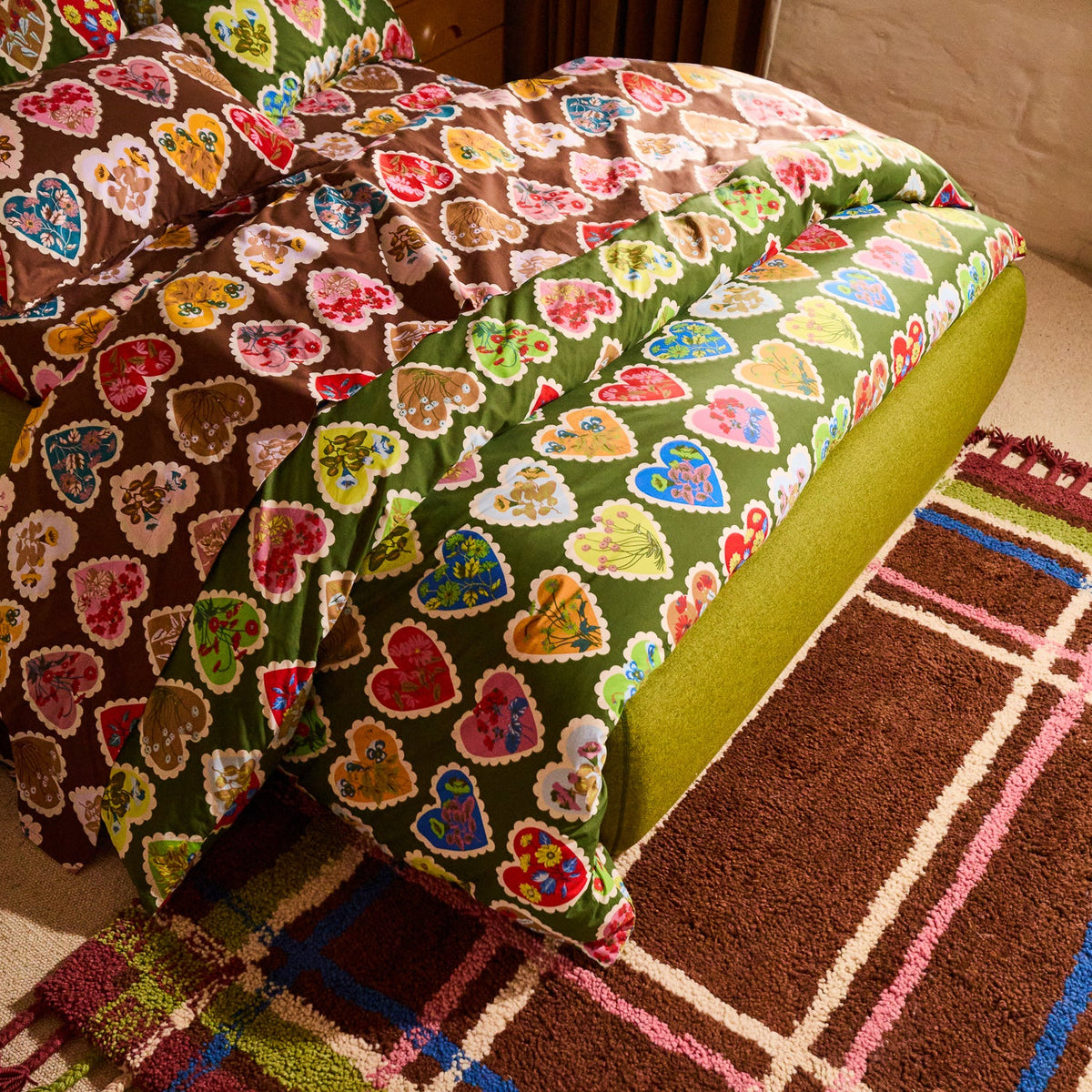 Loretta Cotton Quilt Cover // Hunter Green