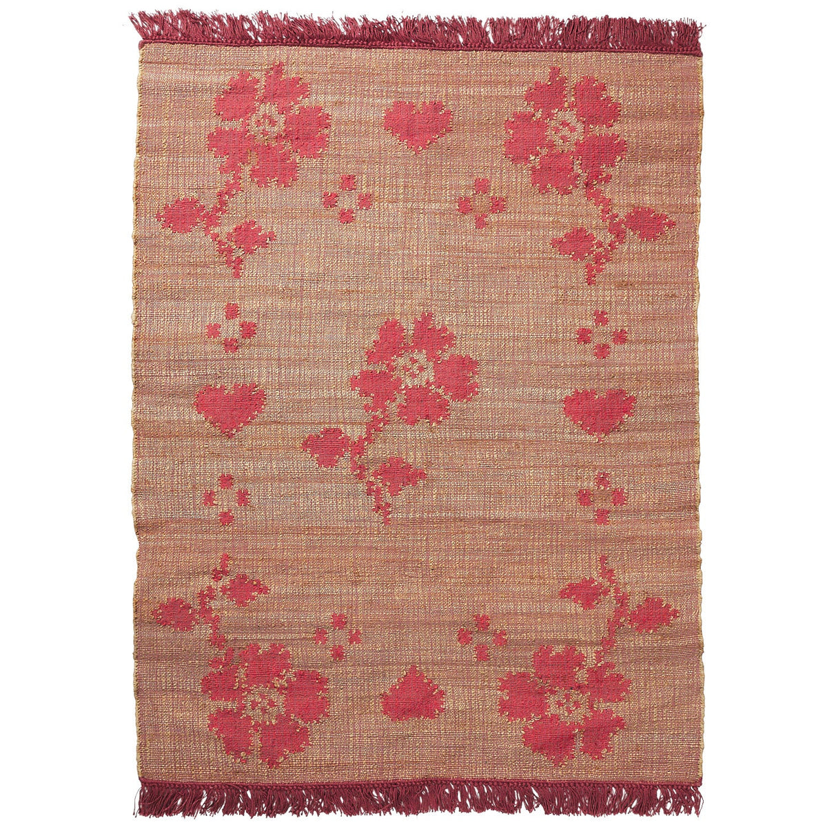 Ardenna Jute Rug - poppy 150 x 210 cm