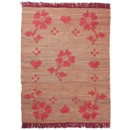 Ardenna Jute Rug - poppy 150 x 210 cm