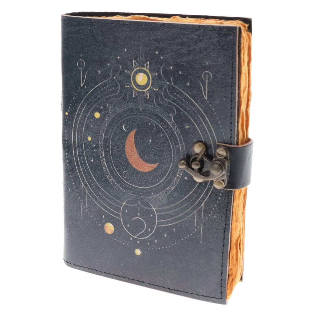 LEATHER JOURNAL - Lunar Energy Print 12cm x 17cm