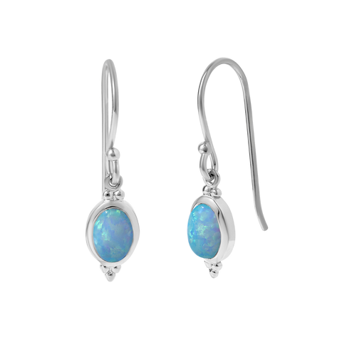 Earrings // Moon Song Azure Opal