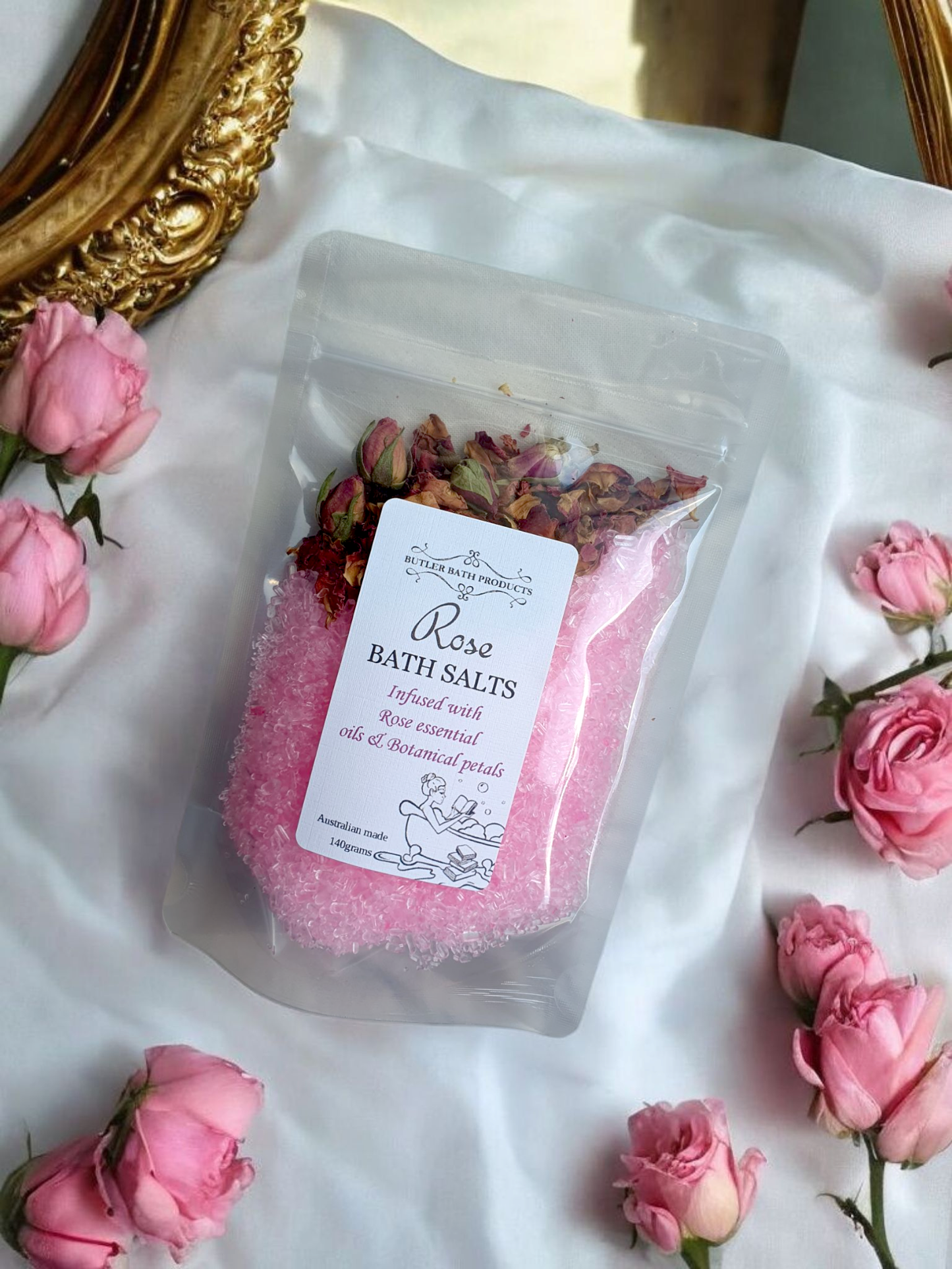 Rose Bath Salts - Epsom