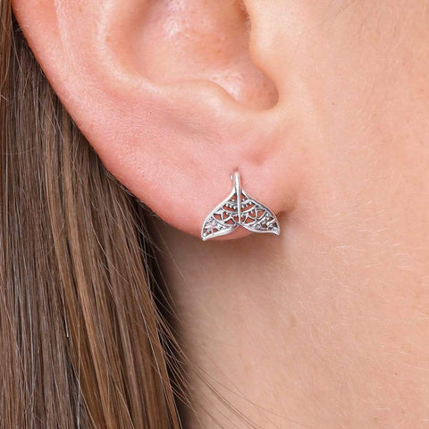 Studs // Mandala Dolphin Tail