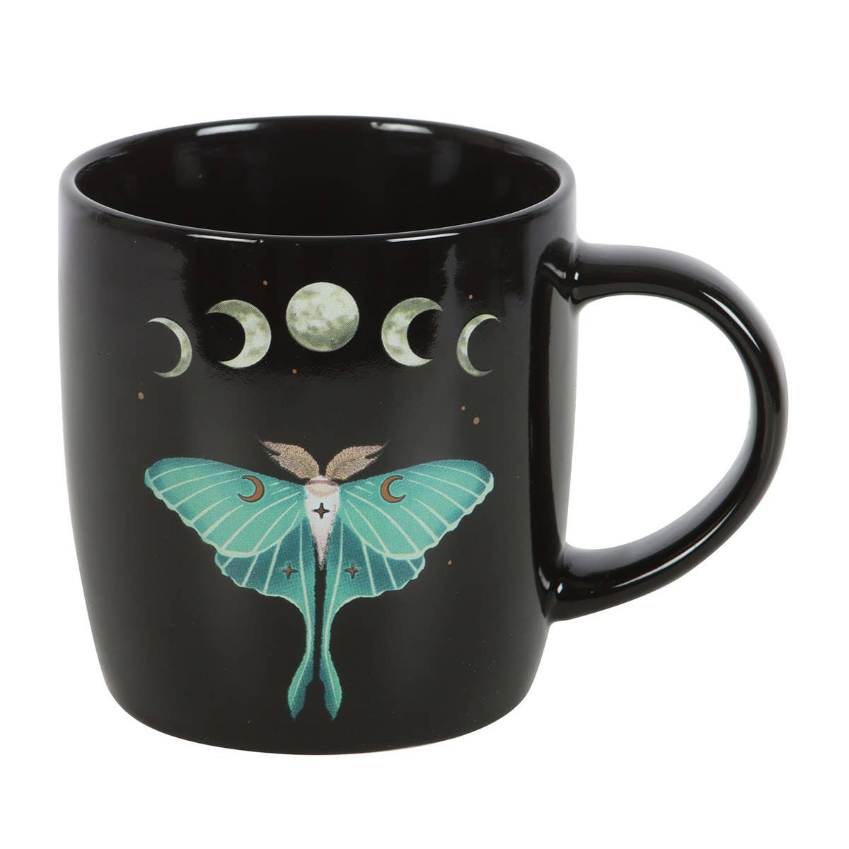 Dark Forest Moth Ceramic Mug