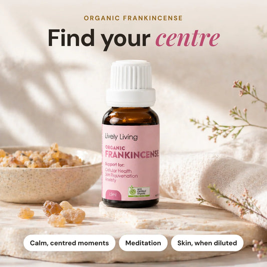 Lively Living // Frankincense ACO Certified Organic Essential Oil // 15ml