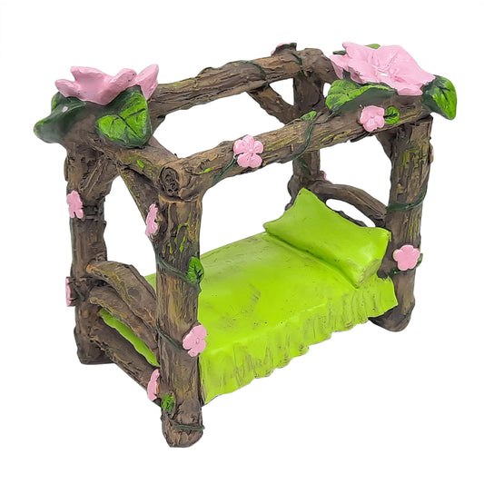Faery House // Bed w/Flower Canopy