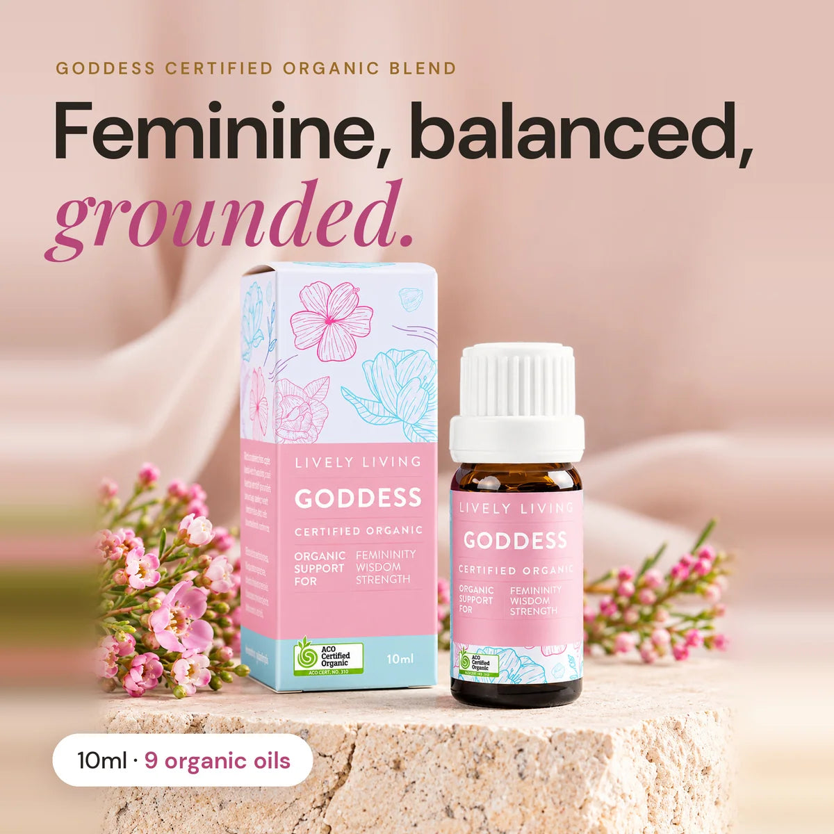 Lively Living // Goddess ACO Certified Organic Essential Oil // 10ml