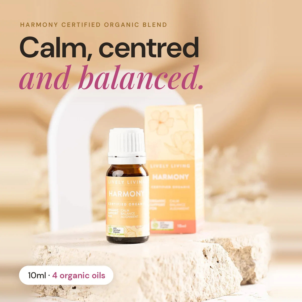 Lively Living // Harmony ACO Certified Organic Essential Oil // 10ml