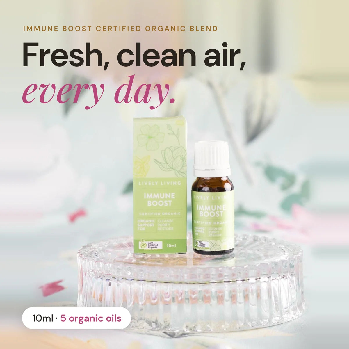 Lively Living // Immune Boost ACO Certified Organic Essential Oil // 10ml