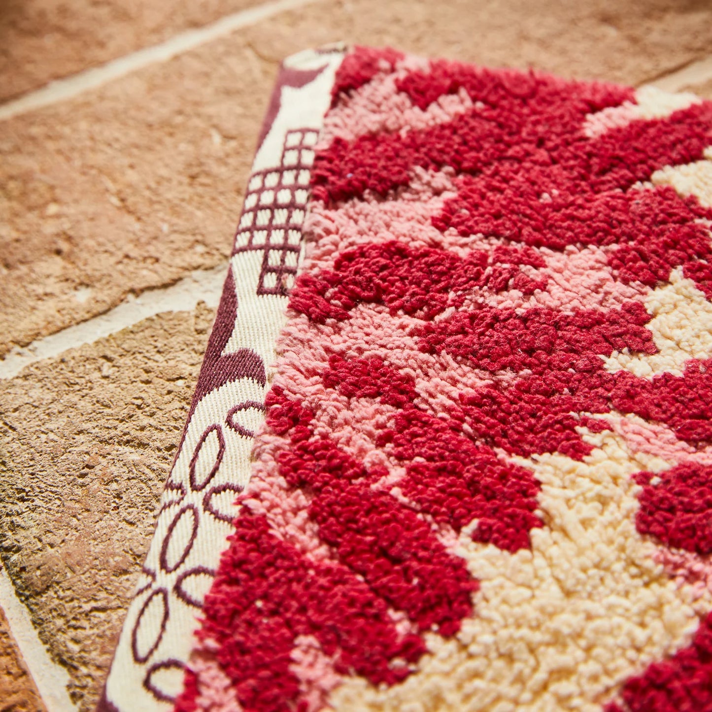Isabella Bath Mat // Crimson