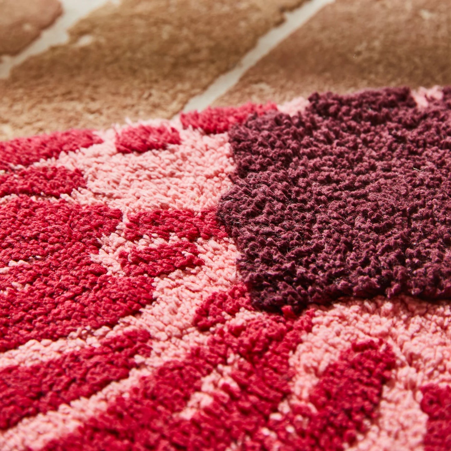 Isabella Bath Mat // Crimson