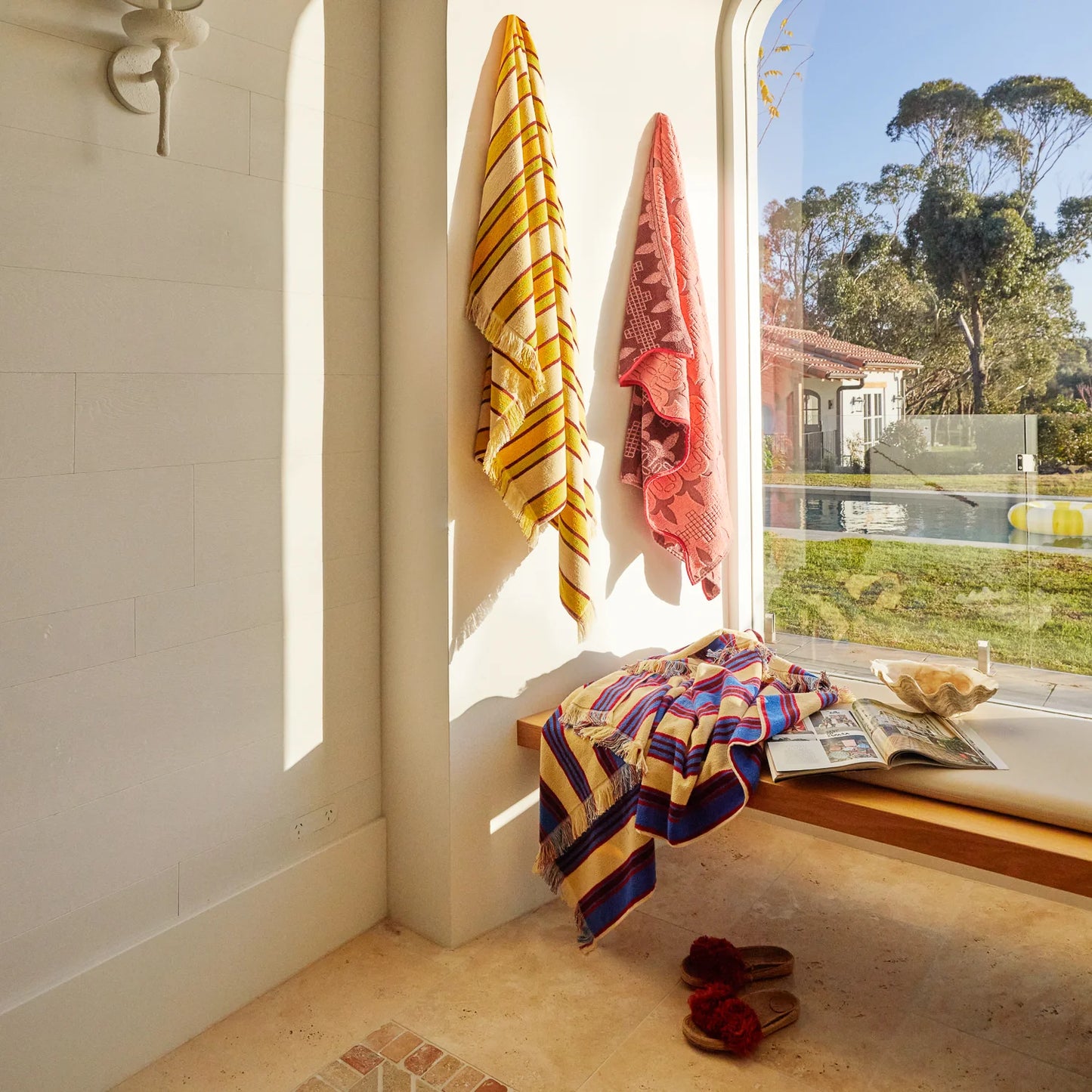 Esme Bath Sheet // Hibiscus