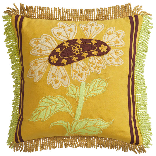 Embroidered Cushion // Azzura