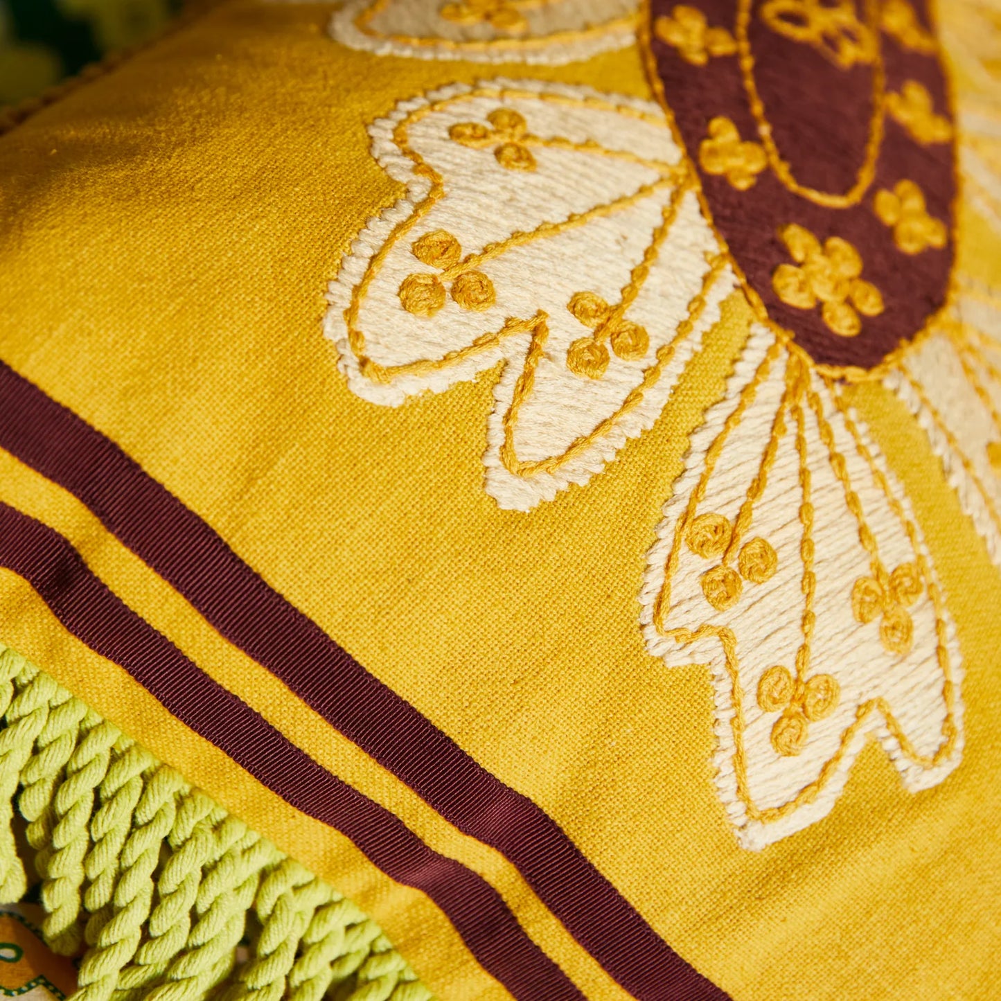 Embroidered Cushion // Azzura