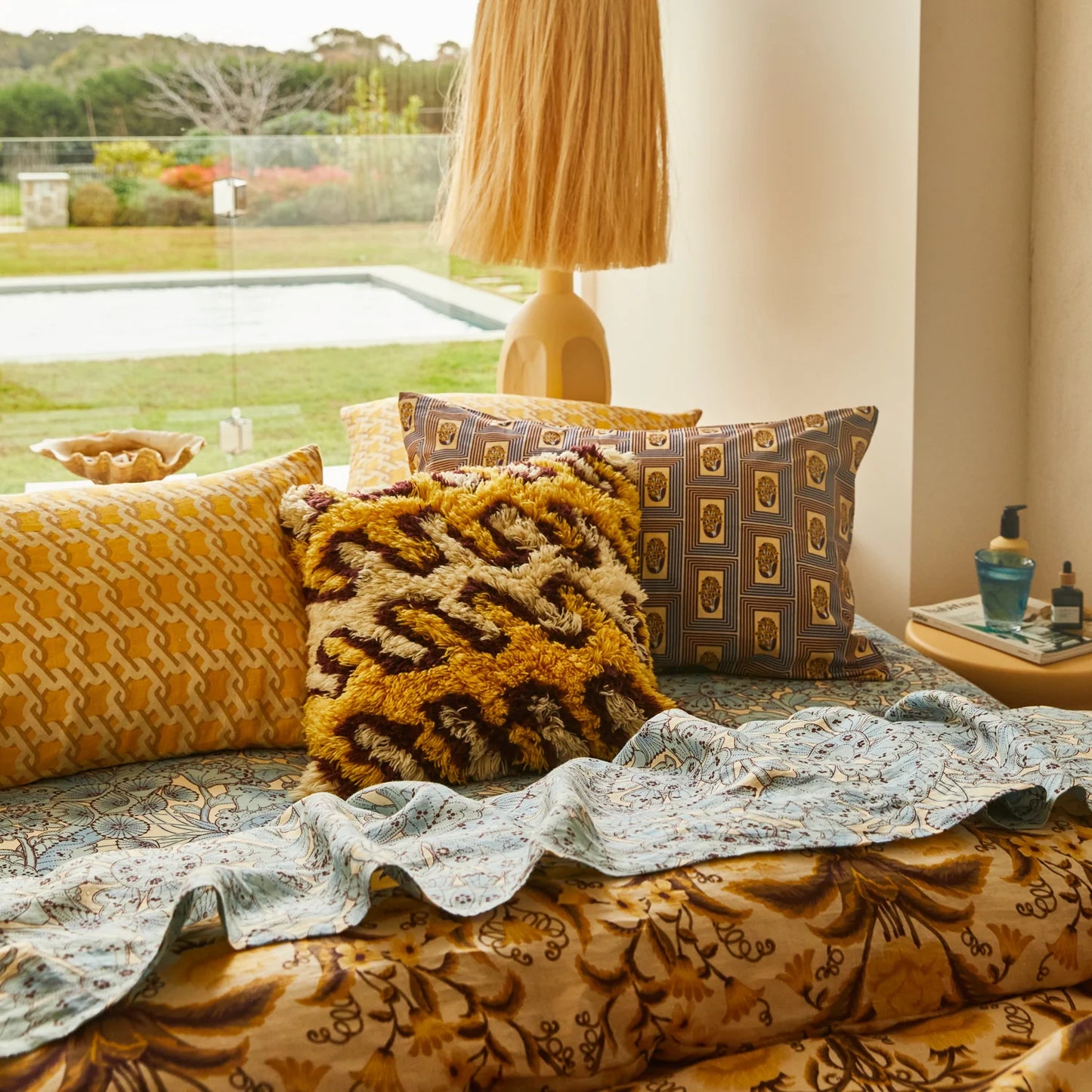 Marzia Shag Cushion // Dune