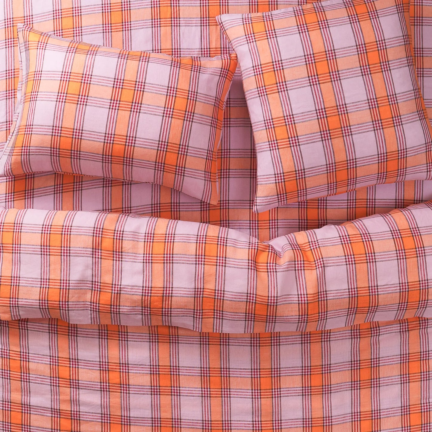 Isla Linen Sheets // Vivid Coral