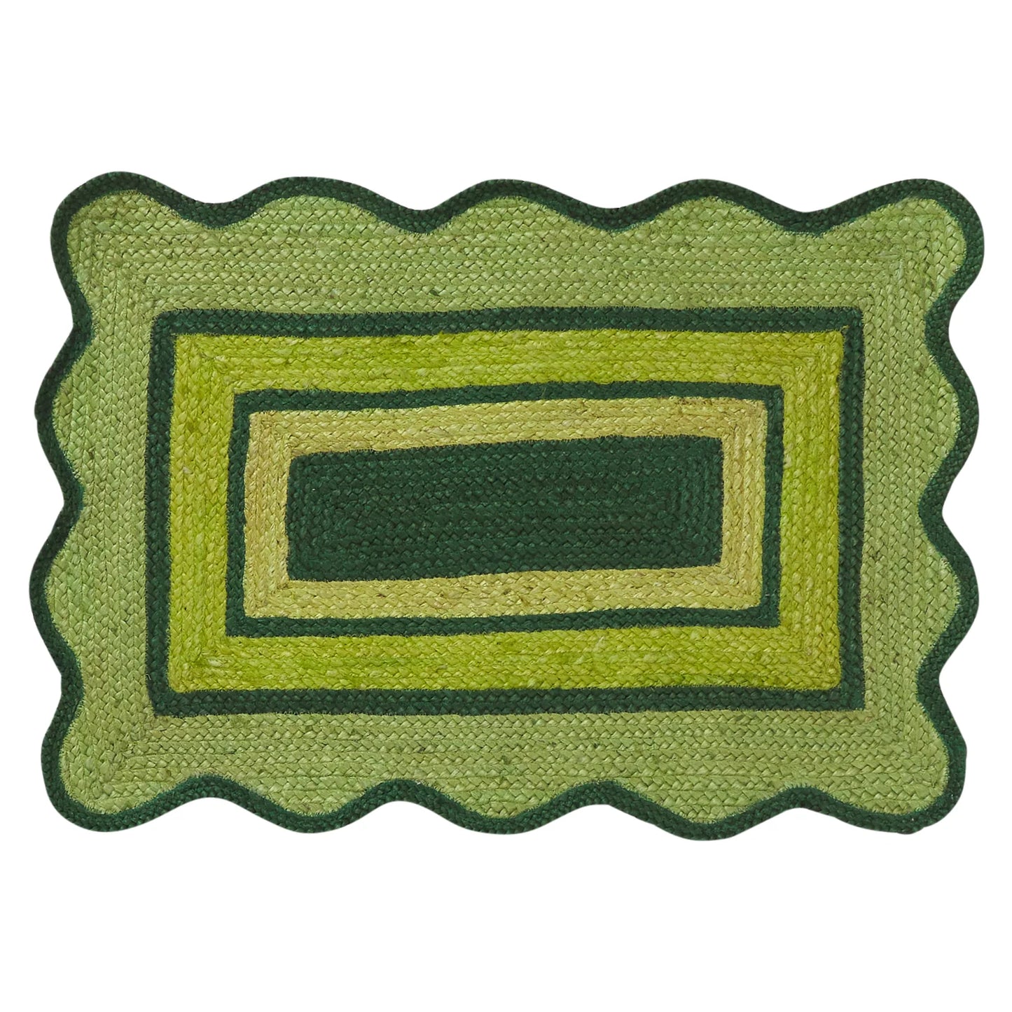 Melvie Jute Mat // Key Lime