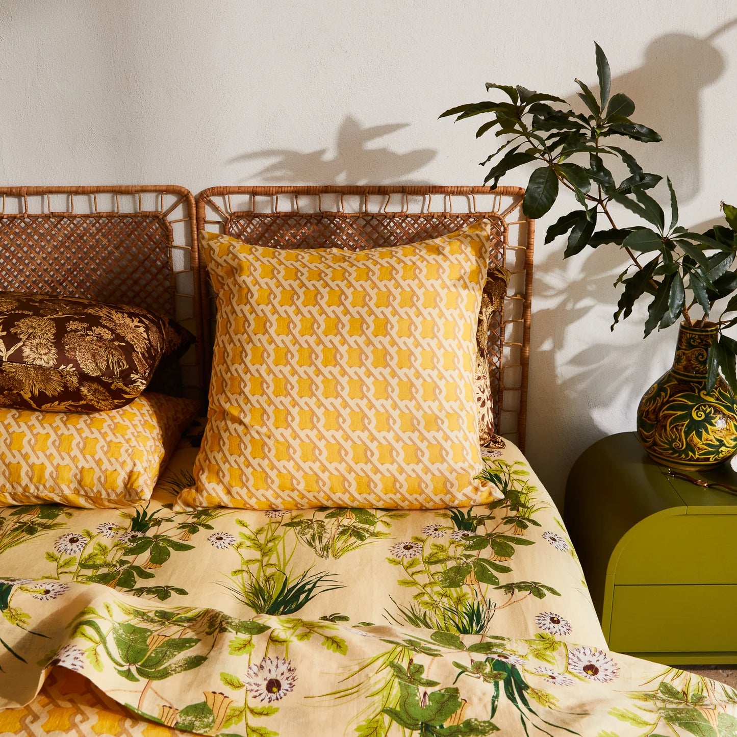 Maricela Linen Euro Pillowcase Set // Dune
