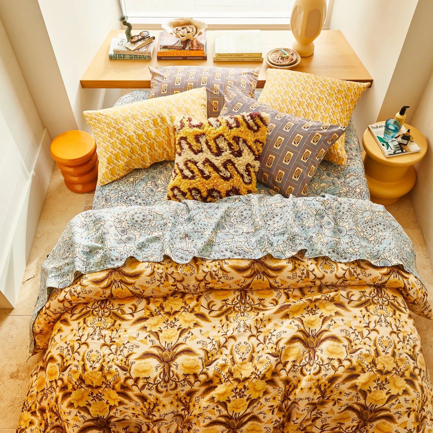 Maricela Linen Euro Pillowcase Set // Dune
