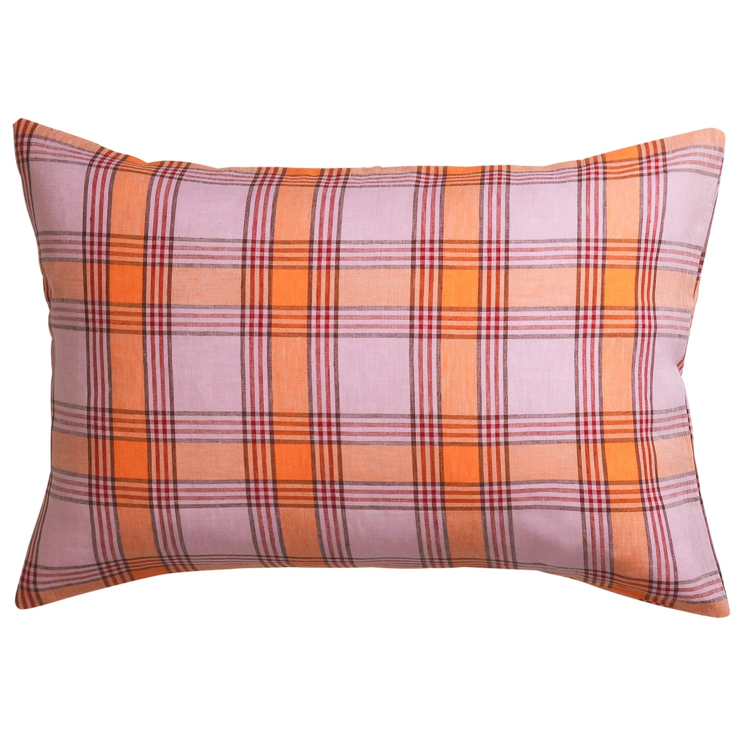 Isla Linen Pillowcase Set // Vivid Coral