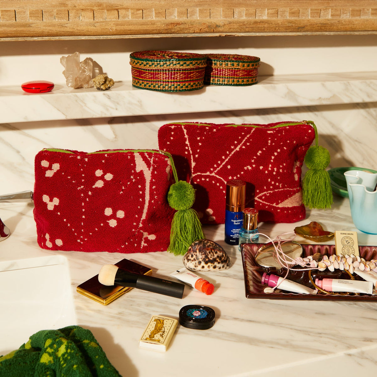 Terry Pouch // Lucia // Crimson
