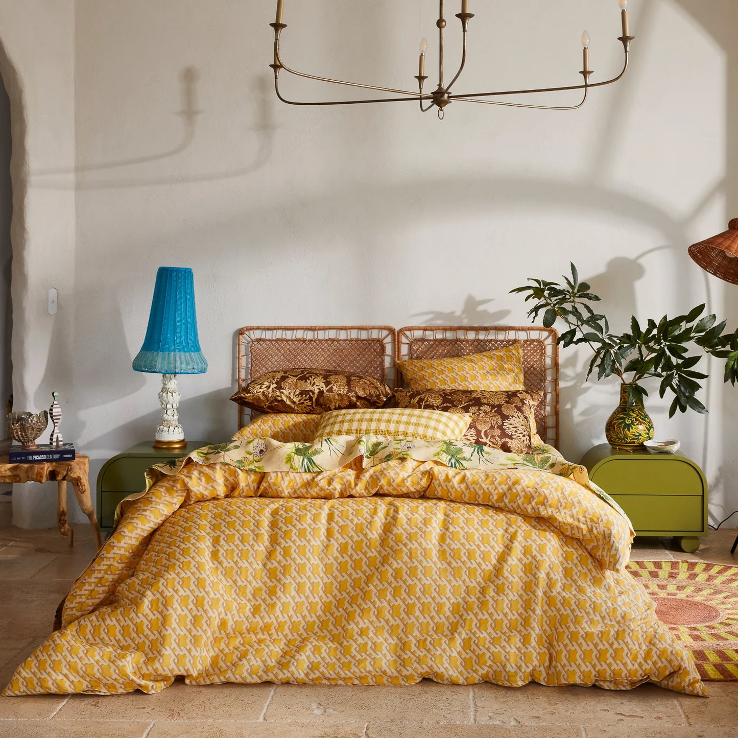 Maricela Linen Quilt Cover // Dune