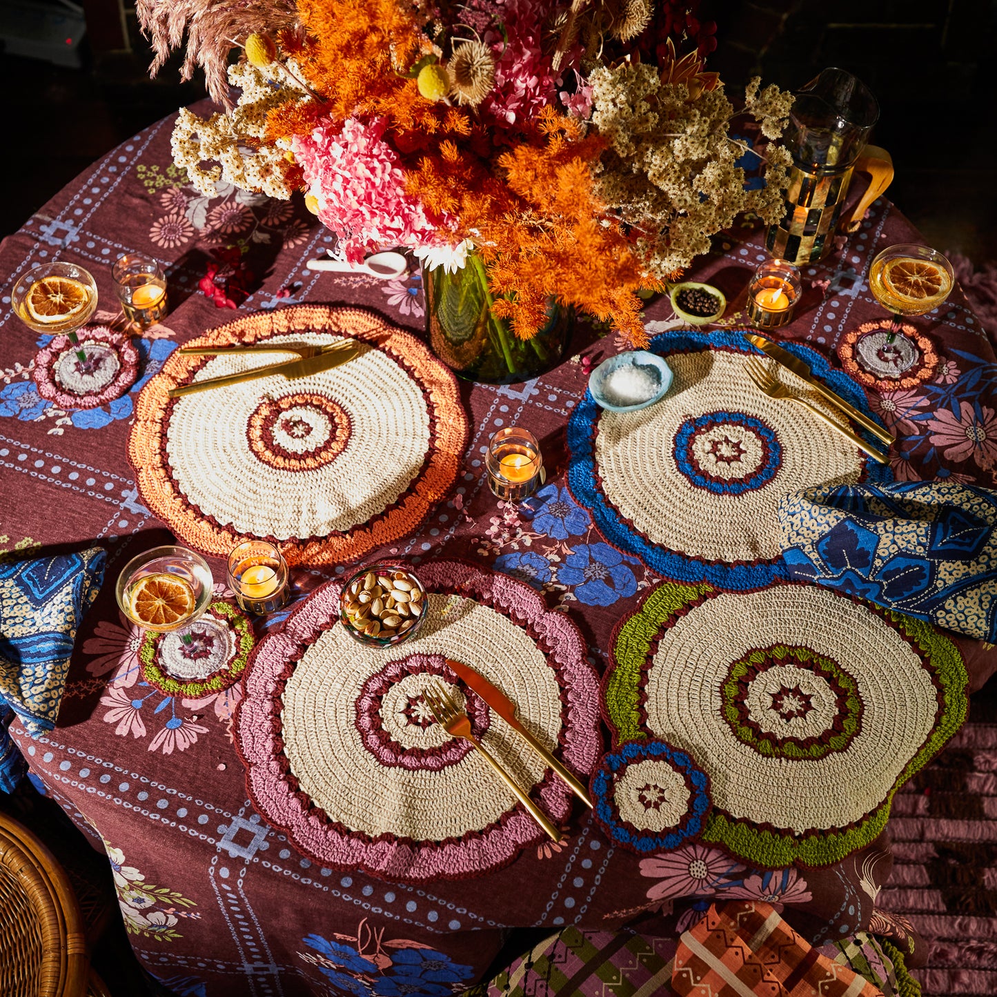 Hema Crochet Placemat Set