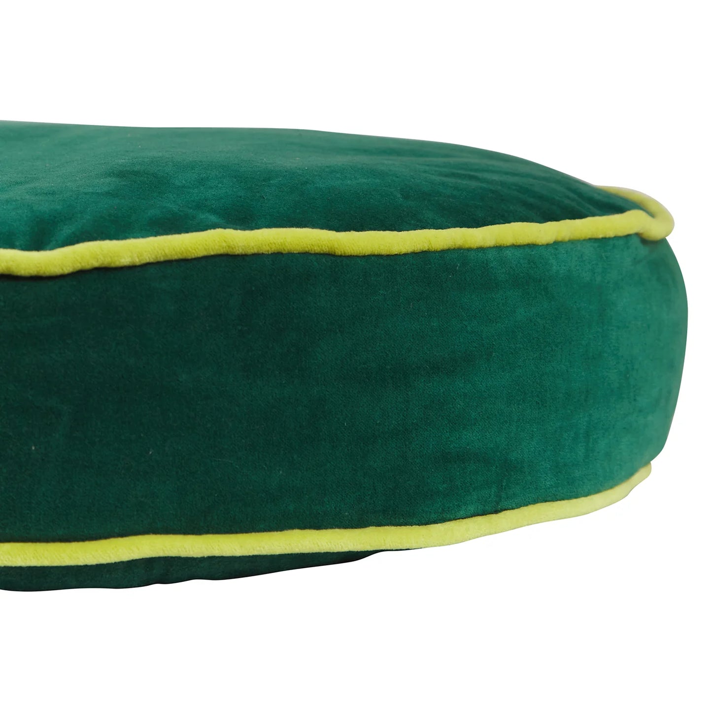Etienne Velvet Floor Cushion // Forest