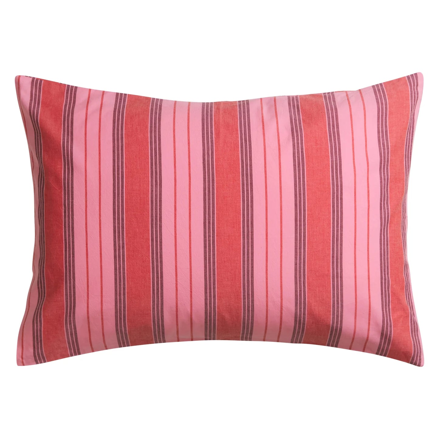 Brigitte Cotton Pillowcase Set // Scarlet