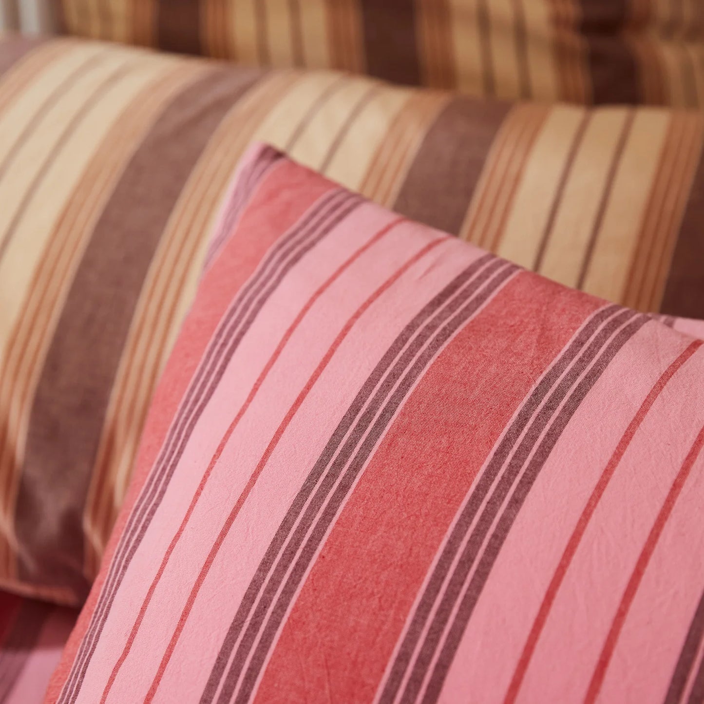 Brigitte Cotton Pillowcase Set // Scarlet