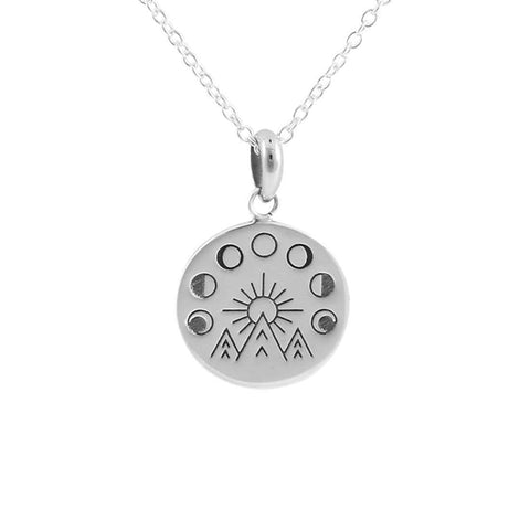 Necklace // Moon And The Mountains Medallion