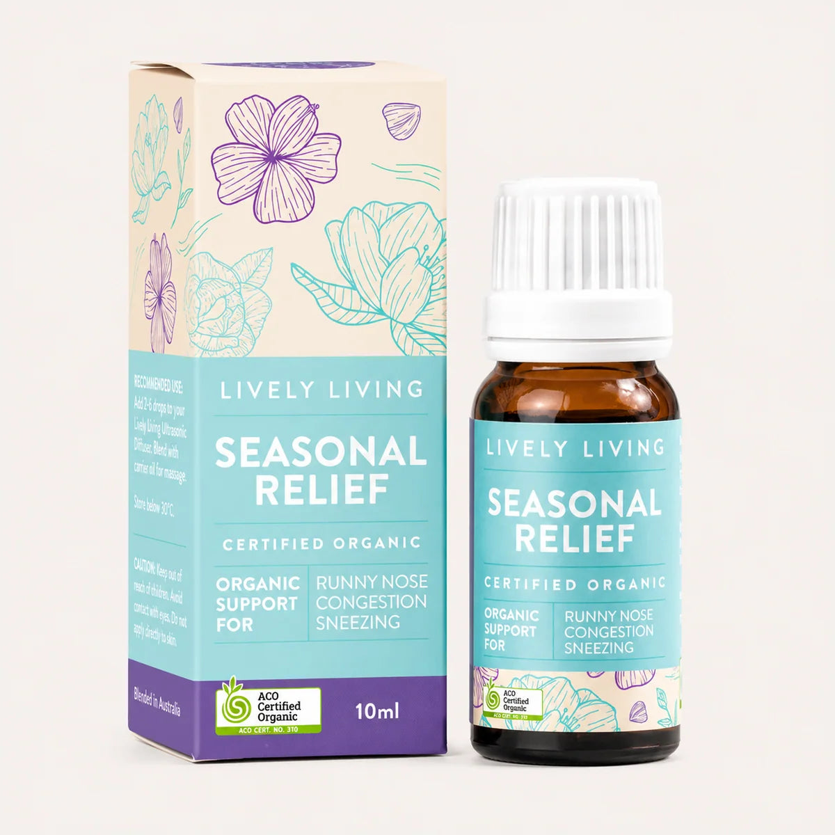 Lively Living // Seasonal Relief ACO Certified Organic Essential Oil // 10ml