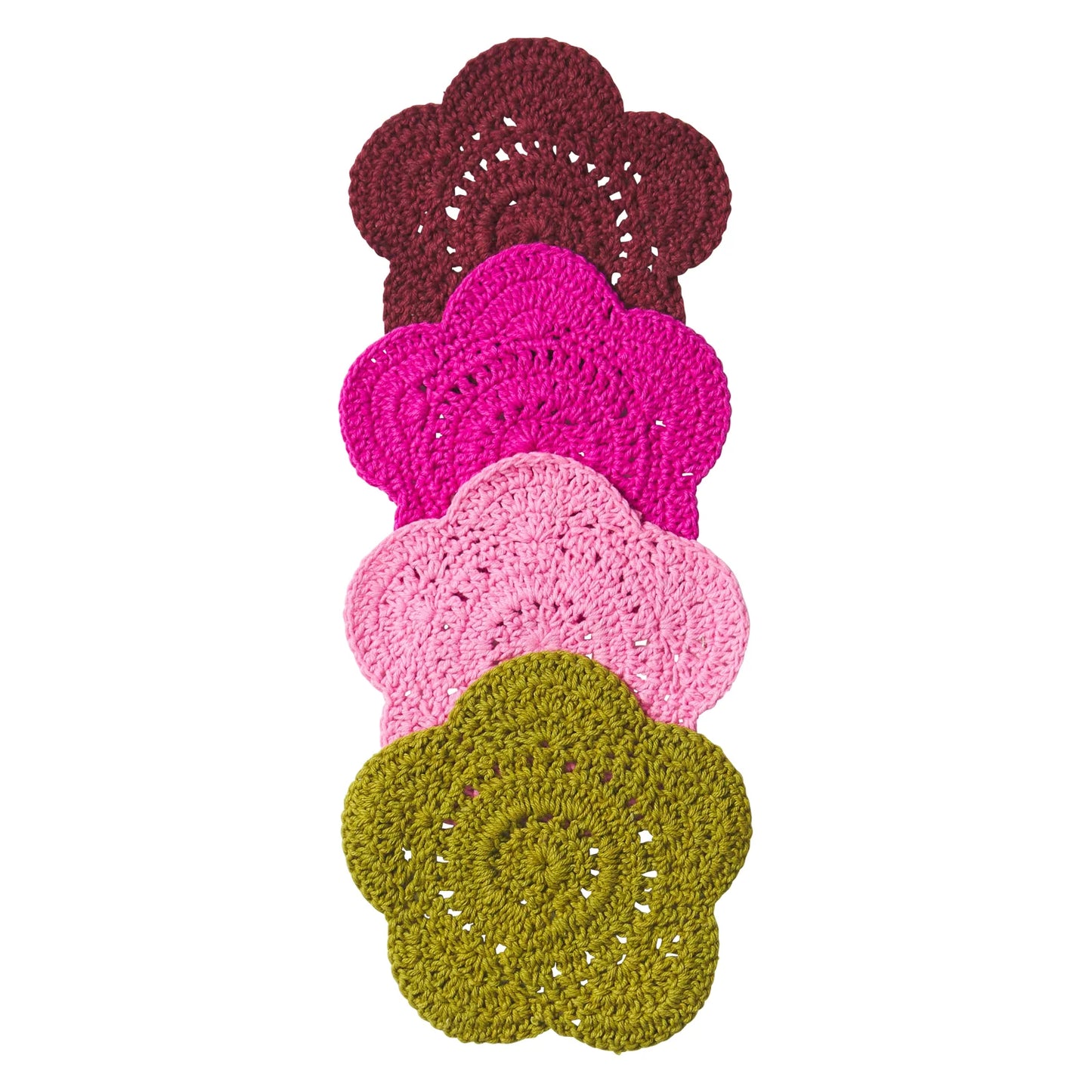 Chumo Crochet Coaster Set // Cosmos