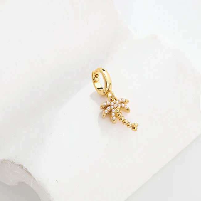 Faith, Love & Palm Trees Charm Necklace