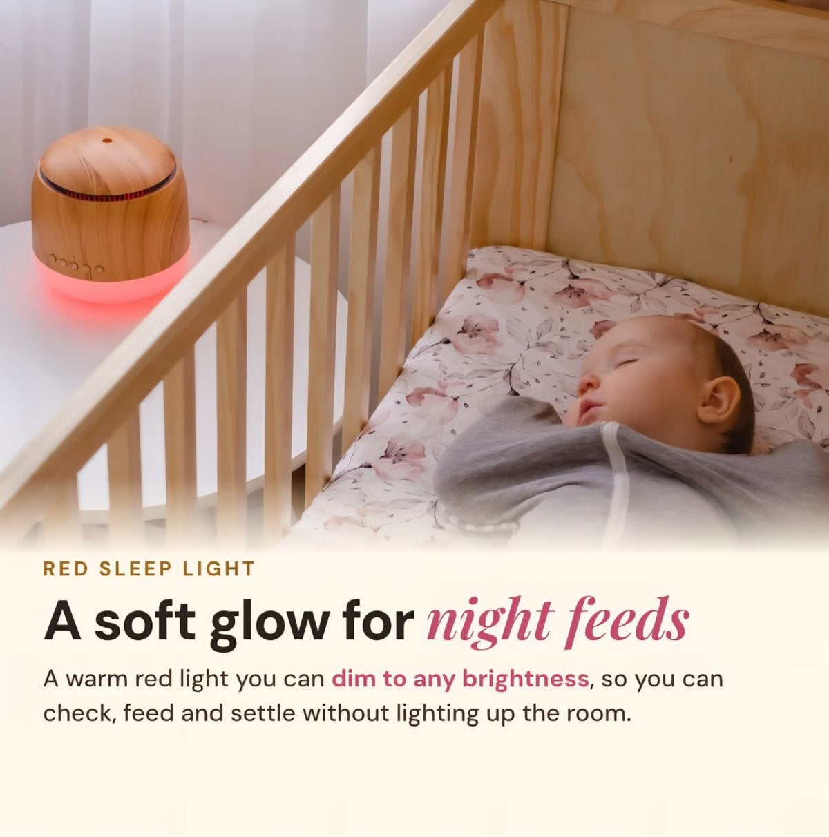 Lively Living // Aroma-Snooze 7 in 1 Sleep Aid Humidifier // Wood
