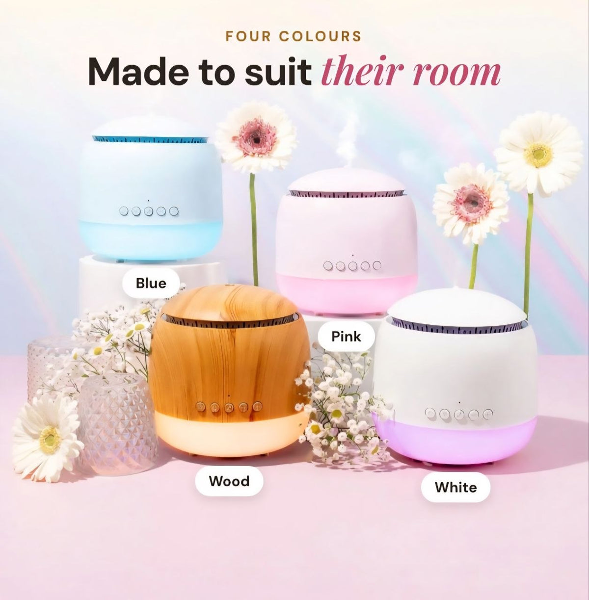 Lively Living // Aroma-Snooze 7 in 1 Sleep Aid Humidifier // Wood