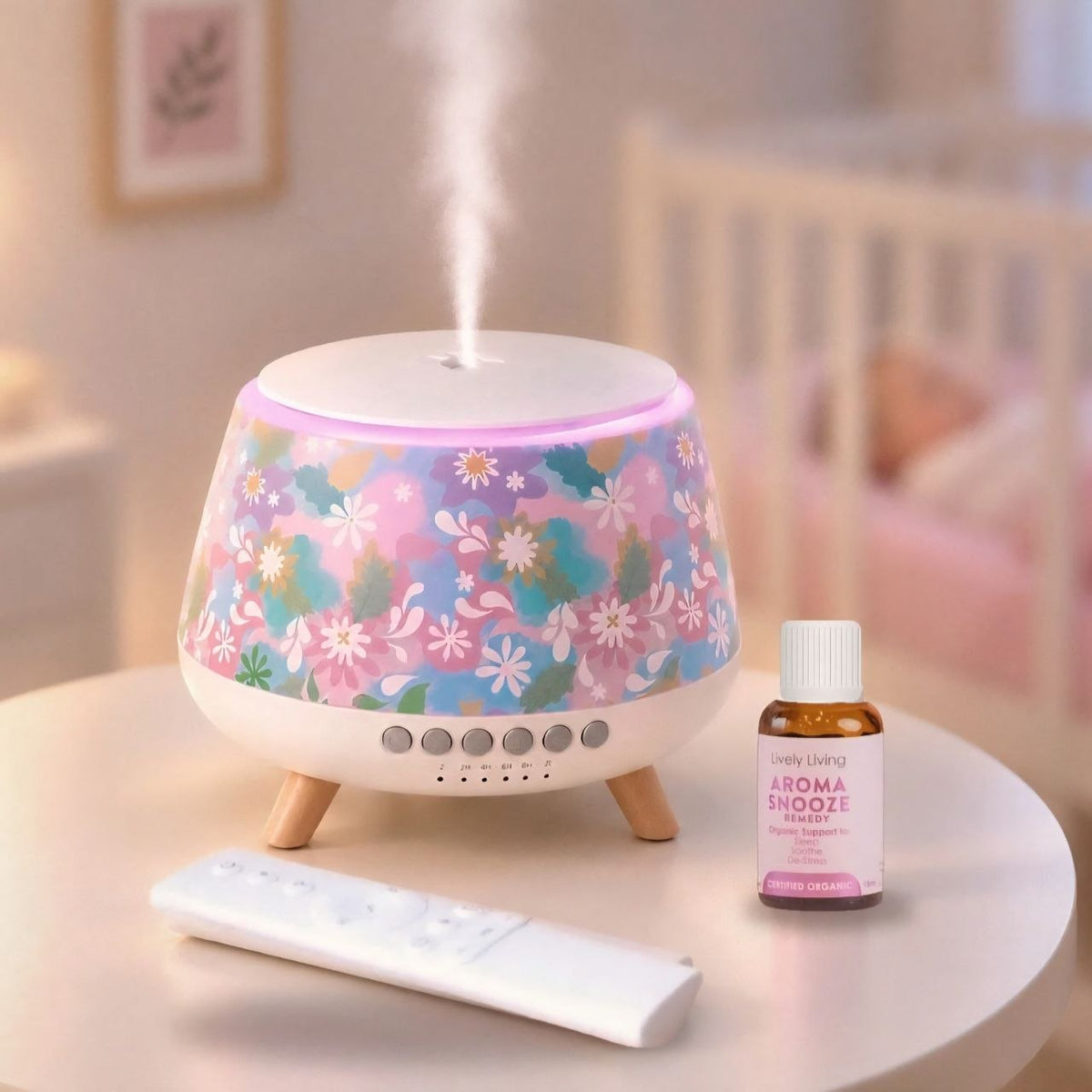 Lively Living // Aroma-Snooze Plus- 8 in 1 Humidifier + 3 Covers