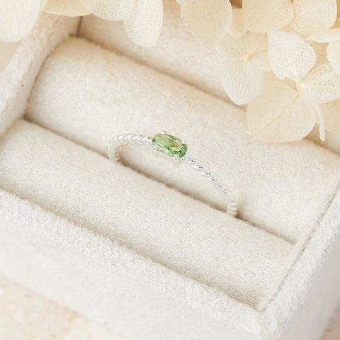 Interwoven Peridot Ring